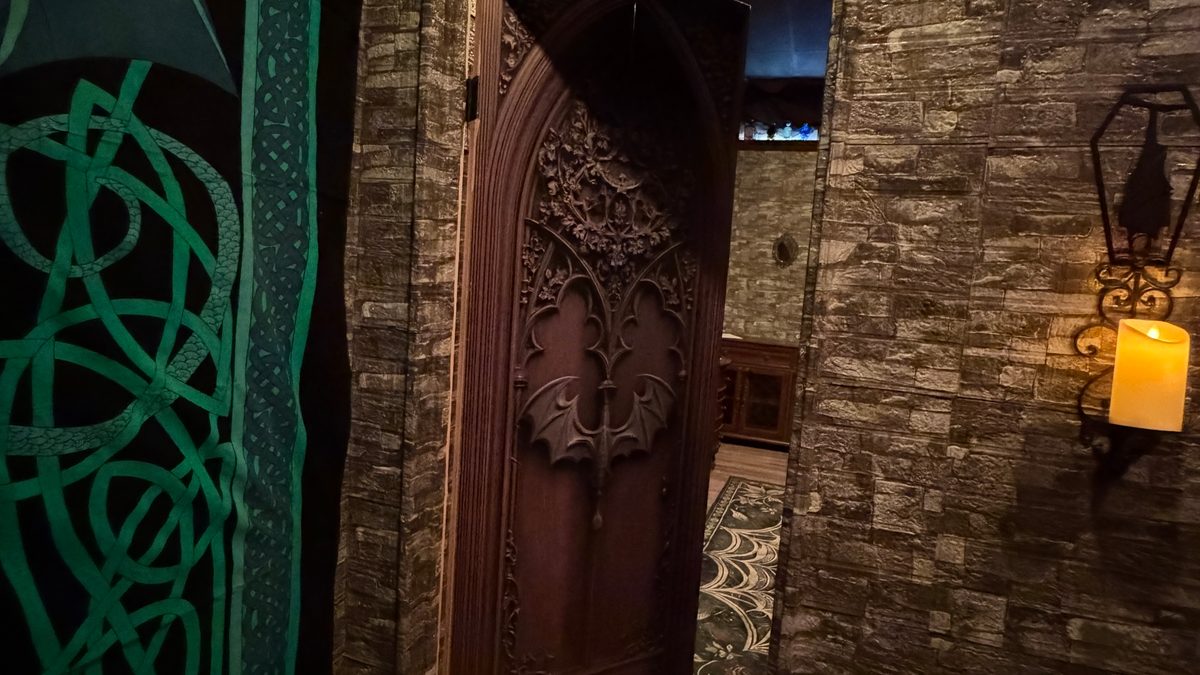Ornate gothic door in The Vampyr Quest escape room