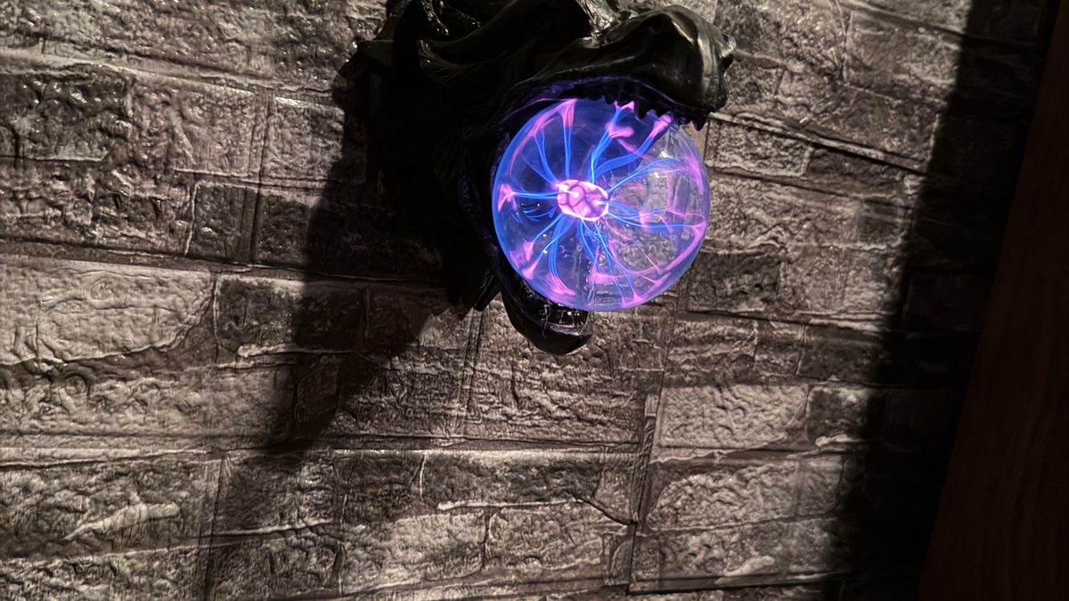 Plasma ball prop in The Vampyr Quest escape room